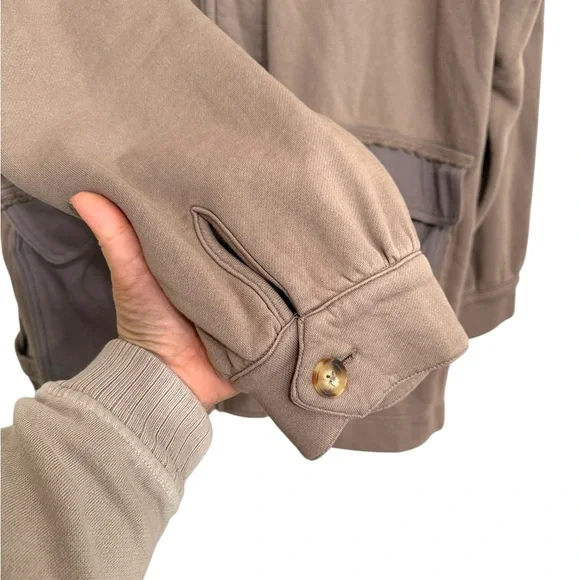 Free People Jacket Alexa Sweatshirt Size XL - Picture 7 of 13